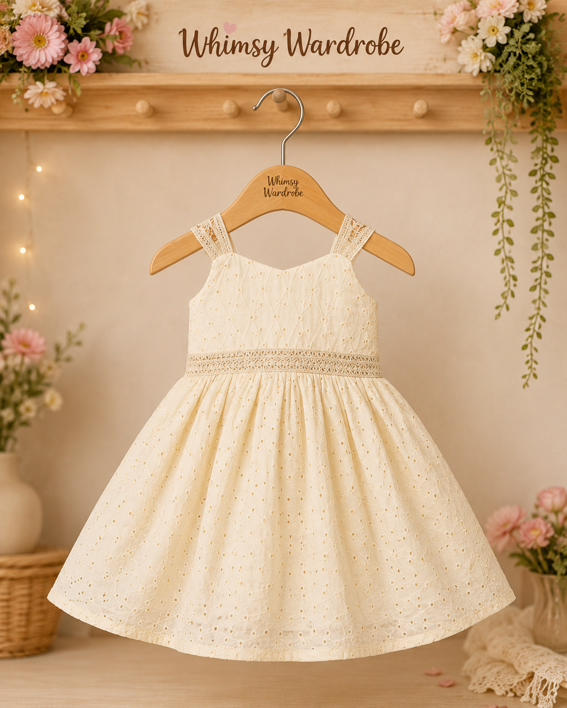 Hakoba Embroidered Cotton Dress