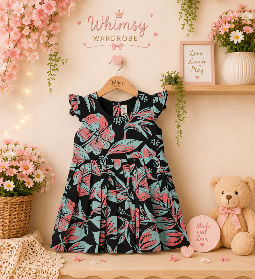 Floral Print Girls Dress