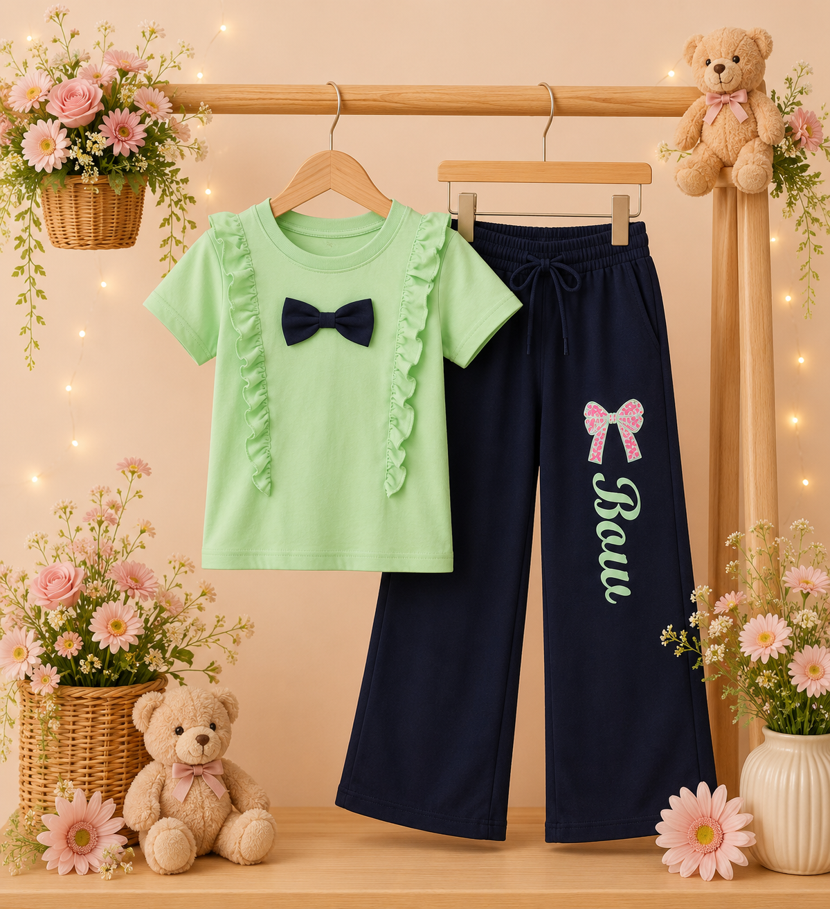 Bow Charm Co-ord Set