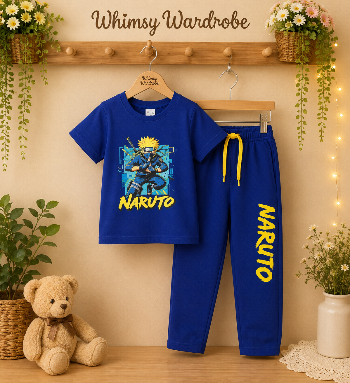 Naruto Premium Boys Cord Set - Blue