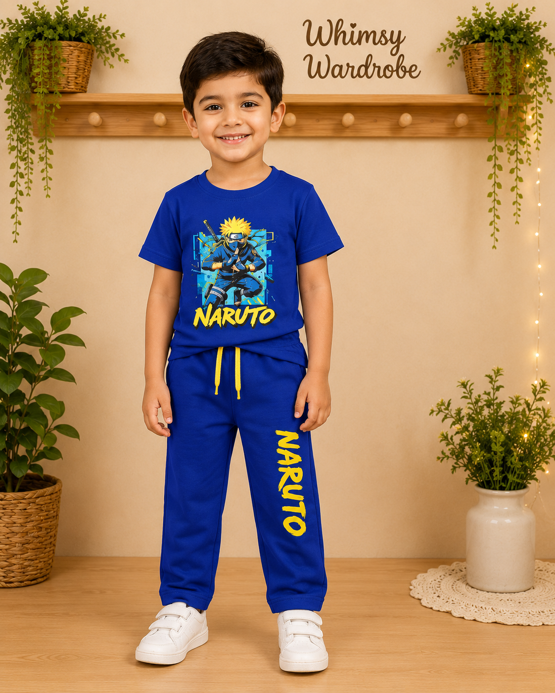 Naruto Premium Boys Cord Set - Blue