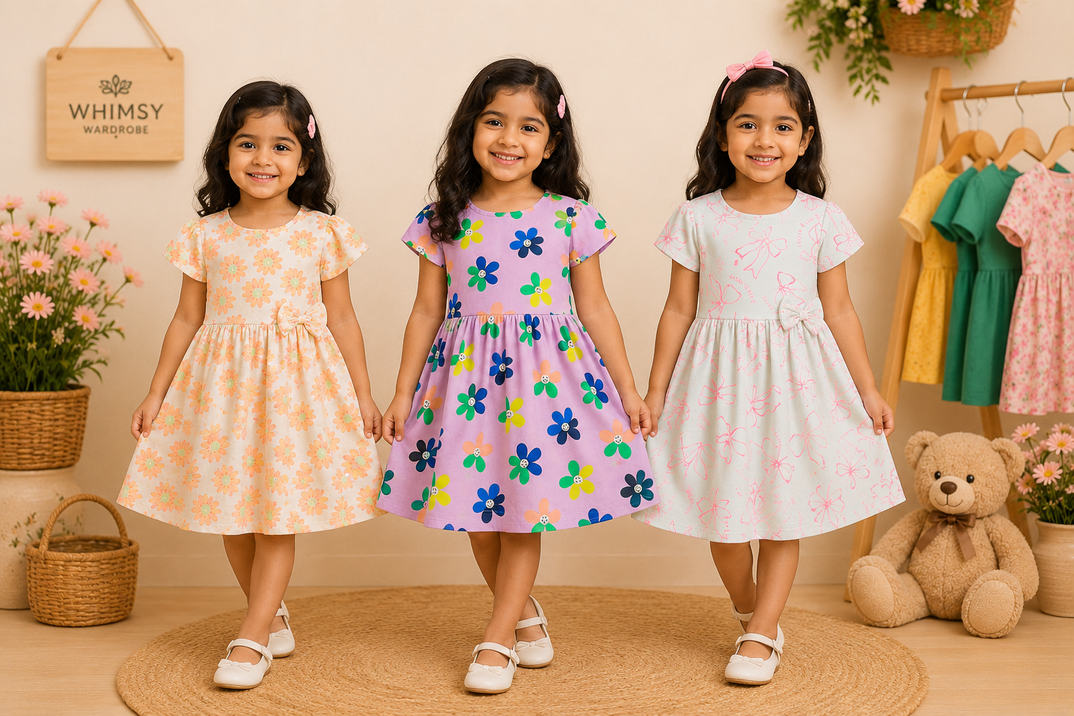 🌸 Premium Cotton Printed Dress