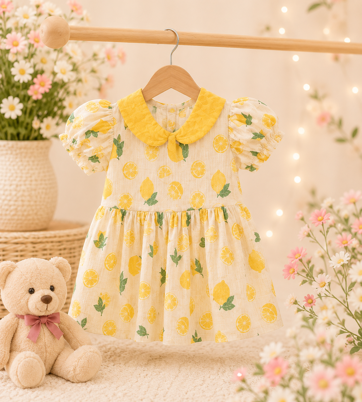 Lemon Blossom Cotton Dress